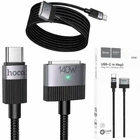 Кабель Type-C to MagSafe 3 1,8м 140 Вт чорний Hoco U141 для заряджання та передавання даних