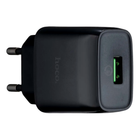 Сетевое зарядное устройство Hoco C72Q Glorious QC3.0 для смартфонов и планшетов с одним USB портом 18Вт черное