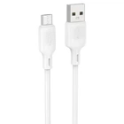 Дата кабель Borofone BX113 Lenny USB to MicroUSB 2.4A (1m) (White) (258056)