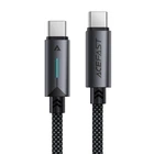 Кабель ACEFAST C19-03, Type-C to Type-C, 60W, 1.2m, Nylon Braid, Aluminum Alloy connectors, Black