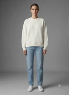 Свитшот на флисе H&M Studio S Белый 1014355_бел