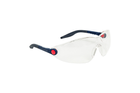 Очки защитные открытого типа с регулировкой длинны и углом оправы Sizam I-Max прозрачные 35046 - изображение 1