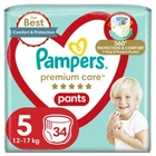 Підгузники-трусики дитячі Pampers Junior Premium Care Розмір 5 (11–17 кг) 34 шт