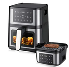 Аерогриль (мультипіч) DOMOTEC Air Fryer MS-3225 7 л 3500 Вт Чорний