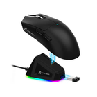 Бездротова ігрова мишка Attack SHARK X11 (22000DPI, 2.4G, BT5.2, Type-C, PAW3311, док-станція с RGB, black)