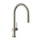 Змішувач для кухні Hansgrohe Talis M54 210 2jet з витяжним виливом, нержавіюча сталь (72800800)