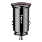 Автомобільний зарядний пристрій Baseus Circular Plastic PD3.0 QC 4.0 + 30W USB + Type-C (CCALL-YS01) Black [67977]
