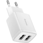 Мережевий зарядний пристрій Baseus Compact Charger 2U 10.5W White (CCXJ010202) [74462]