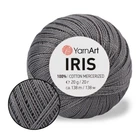 Пряжа YarnArt Iris, Темно-сірий №0934, Ярнарт Ірис 100% мерсеризована бавовна, нитки для в'язання гачком і спицями іграшок, купальників, топів