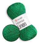 YarnArt Intense Linen, Смарагдовий сплеск №4126 - пряжа льон з ліоцелем, 50 г / 175 м, для літніх топів і ажурних виробів