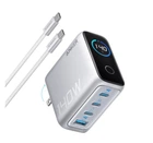 СЗУ Anker Laptop Charger 140W, 4-Port, PD 3.1 with USB-C Cable Silver (B2697G41)
