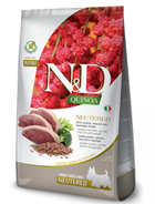 Сухий корм Farmina N&D Quinoa Duck, Brocooli & Asparagus Neutered для дорослих стерилізованих собак дрібних порід