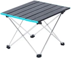 Стол Naturehike NH19Z008-Z компактный алюминиевый для кемпинга и рыбалки Grey S