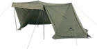 Намет Naturehike NH21YW157 трикутний 4-сезонний Oxford 210D 3000 мм для пічки Dark green