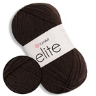 Пряжа Yarnart Elite (Элит) Коричневый №217 турецкая для вязания 100% акрил для игрушек, пинеток, пледов и одежды, нити для вязания спицами и крючком