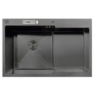 Кухонная мойка Mixxus MH7849L-HK 780x490 нержавеющая сталь, врезная, черный (3,0/0,9) (MX1936)