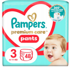 Трусики-підгузки Pampers Premium Care Pants Size 3 (6–11 кг), 48 шт, ультрам'які