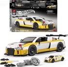 Премиум машинка-конструктор Mattel Brick Shop Hot Wheels Elite Series ’15 Audi R8 LMS 820 деталей (JFT18)