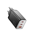 Зарядний пристрій Essager 2xUSB-C + 1xUSB PD67W QC4.0 FCP GaN black (ECT67W-LJB01-Z) Essager ECT67W-LJB01-Z 1067832