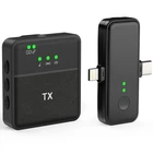 Беспроводной петличный микрофон Savetek P37 2 в 1 Type-C/Lightning черный