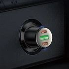 Автомобільний зарядний пристрій HOCO NZ6 PD45W 3 порти (2xType-C + USB) Чорний / Швидке автозаряджання АЗП у прикурювач