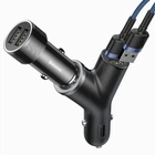 Автомобільний зарядний пристрій Baseus Y-Type Dual USB + розгалужувач прикурювача 3.1 A Чорний/АЗП розгалужувач у машину