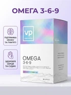 Омега 3 6 9 VPLab omega 3 риб'ячий жир для пружності шкіри та проти зморшок незамінні жирні кислоти для серця та судин вітаміни для покращення пам'яті та роботи мозку засіб від холестерину бадт для суглобів 60 капсул