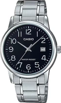 Мужские наручные часы Casio MTP-V001D-1B, кварцевые, стальной браслет