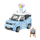 Конструктор LOZ mini Автомобіль MINI блакитний (1131)