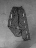 Брюки плащевка Спортивные мужские серые однотонные базовые XL (327019)