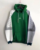 Худи мужское оверсайз кофта с капюшоном N2 - green S (259403)