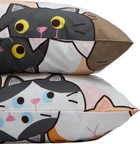 Набір наволочок Moon&Star Бязь Gold Люкс Moon Cats 60х60 см 2 шт (MS-840001516)