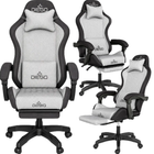 Игровое кресло DIEGO Fabric X Gray Геймерское тканевое кресло для геймеров с регулировкой