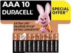 Батарейки Duracell Duralock Basic AAA LR03 1,5V лужні 10 шт. (MCT-MN2400 10BL)