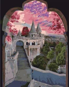 Картина за номерами Між частинами замку, 40х50 (SY6508 (0094-650)