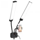 Профессиональный двойной свет Puluz HD-45X с держателем для телефона и USB для блоггеров