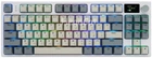 Ігрова Бездротова Механічна Клавіатура ATTACK SHARK K86 Grey з TFT-дисплєм, RGB, 4000mAh, 2.4G/Bluetooth/Кабель, Українська розкладка