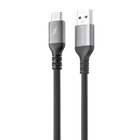 Зарядний кабель Proove ReGen Silicone сіро-чорний USB-A to Type-C 15 Вт 1 м 19605