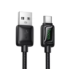 Кабель Hoco U146 USB A to USB C 3A 1.2 m з LCD Black (6942007671385)