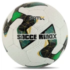 Мяч футбольный профессиональный №5 SOCCERMAX FB-4208 (PU, белый-зеленый)