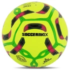М'яч футбольний №5 PU ламінований гібридна зшивка HYBRID SOCCERMAX FB-4167 (PU, жовтий)