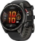 Смарт-часы Garmin Fenix 8 Pro 47mm AMOLED Sapphire Carbon Gray DLC Titanium with Black/Pebble Gray Silicone Band (010-03198-01)