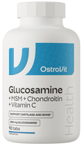 Натуральная добавка OstroVit Glucosamine + MSM + Chondroitin+Vitamin C Таблетки