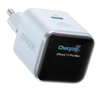 Розумний зарядний пристрій Anker Nano Charger Smart Display 45W Misty Blue