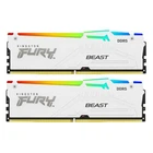 Модуль пам\'яті для комп\'ютера DDR5 64GB (2x32GB) 5600 MHz Beast White RGB Kingston Fury (ex.HyperX) (KF556C36BWEAK2-64)