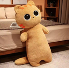 Мягкая Подушка-Игрушка Кот 60 см, Детская Подушка-Обнимашка, Рыжий