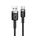 Кабель зарядки USB Type-A до Type-C ACEFAST C22-04 3A TPE + алюминий 1.2 м черный