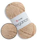 Пряжа YarnArt Elegance Бежевий №120, бавовняна пряжа 50 г 130м з люрексом ЯрнАрт Елеганс