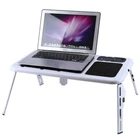 Складна підставка для ноутбука E-Table LD09 з кулером, чорна