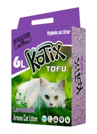 Соєвий наповнювач для котячого туалету Kotix Tofu з ароматом лаванди, 6 л
